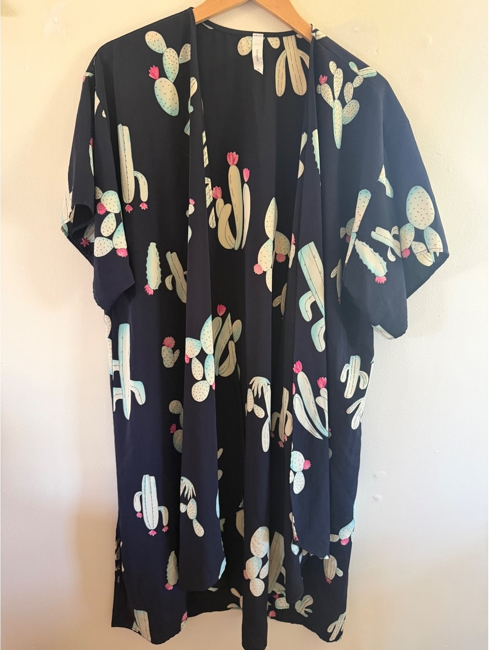 Cactus Duster Short Sleeve Cardigan size Large